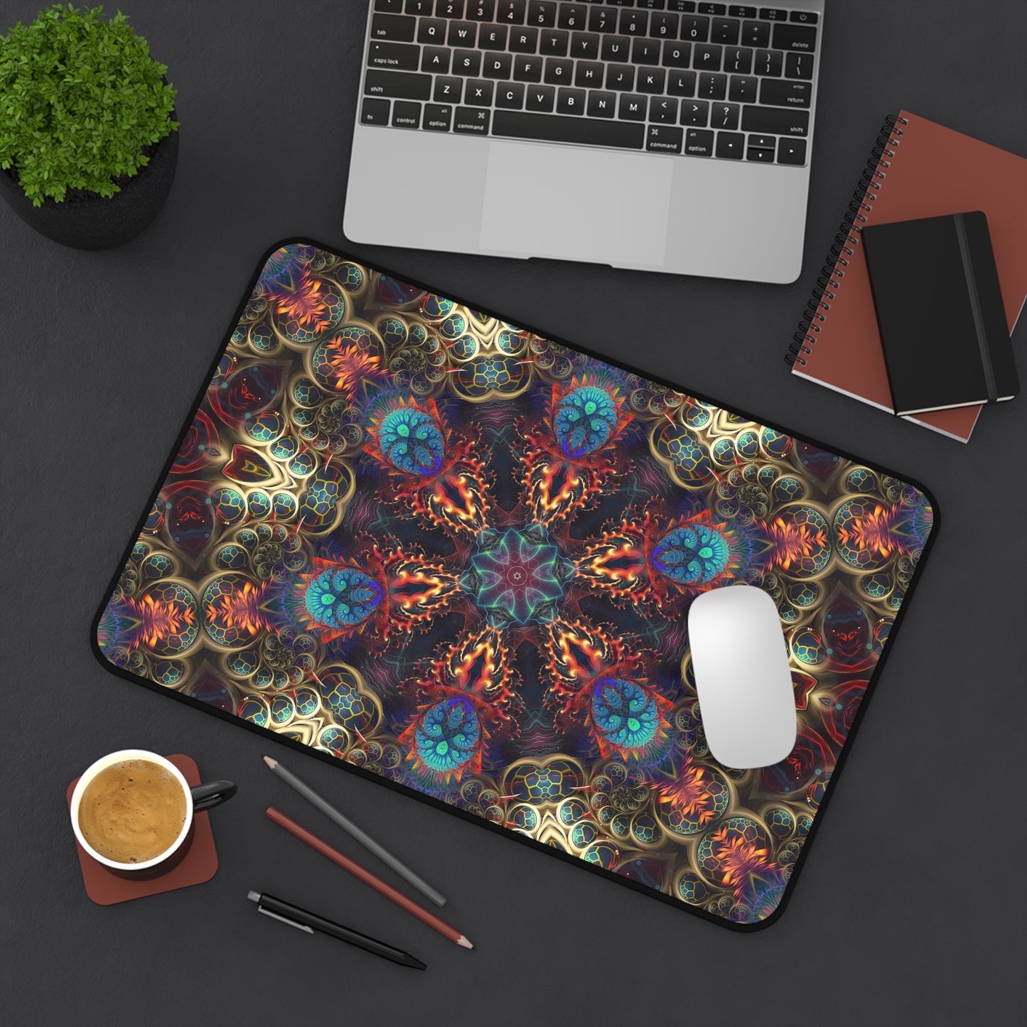 "Stimulous Mandala" DESK MAT (12x18)(12x22)(15.5x31)