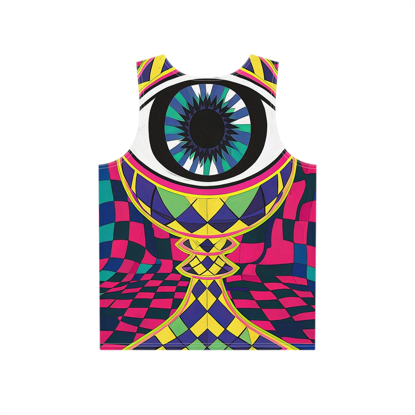 "All Seeing Checkers" MEN'S TANK TOP