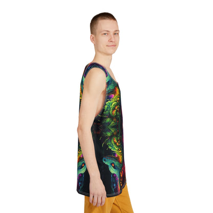 The Seed of Knowledge men's tank top design from above.