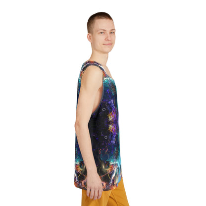 The Source of Creativity V2 men's tank top design from above.