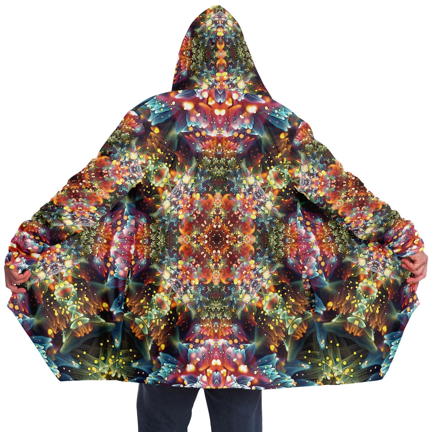 "Kaleidobloom" HOODED CLOAK