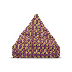 "Purple Melting Smiley" BEAN BAG CHAIR COVER