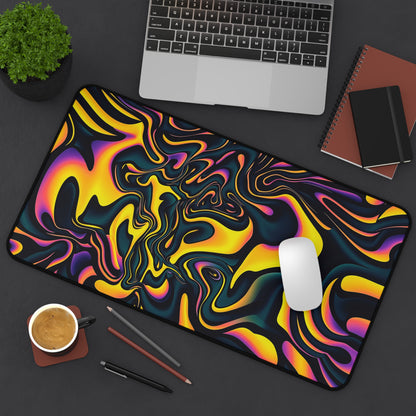 "Pink Plus Black Equals Yellow" DESK MAT (12x18)(12x22)(15.5x31)