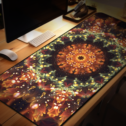 "Autumn Bloom" DESK MAT / MOUSE PAD (12x18)(12x22)(15.5x31)