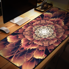 "Mandala Bloom" DESK MAT / MOUSE PAD (12x18)(12x22)(15.5x31)