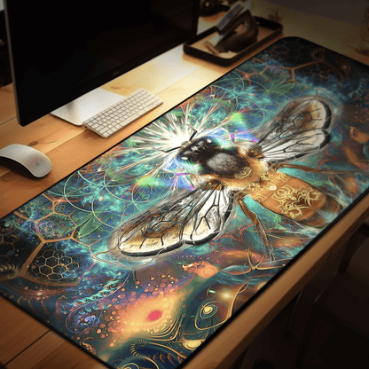 "To Bee or Not to Bee - [Bee Section]" DESK MAT / MOUSE PAD (12x18)(12x22)(15.5x31)