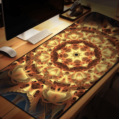 "Totem Sun" DESK MAT / MOUSE PAD (12x18)(12x22)(15.5x31)