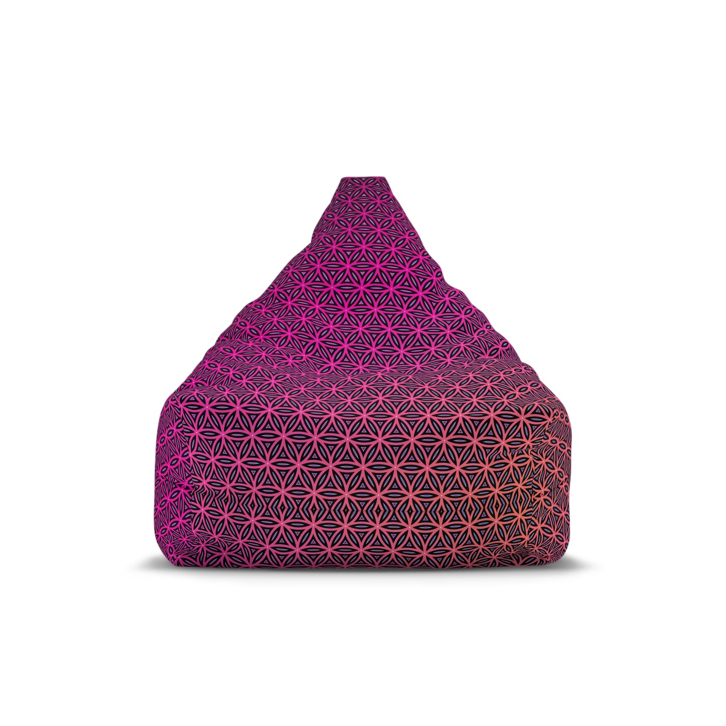 "Pink Flower of Life" BEAN BAG CHAIR COVER