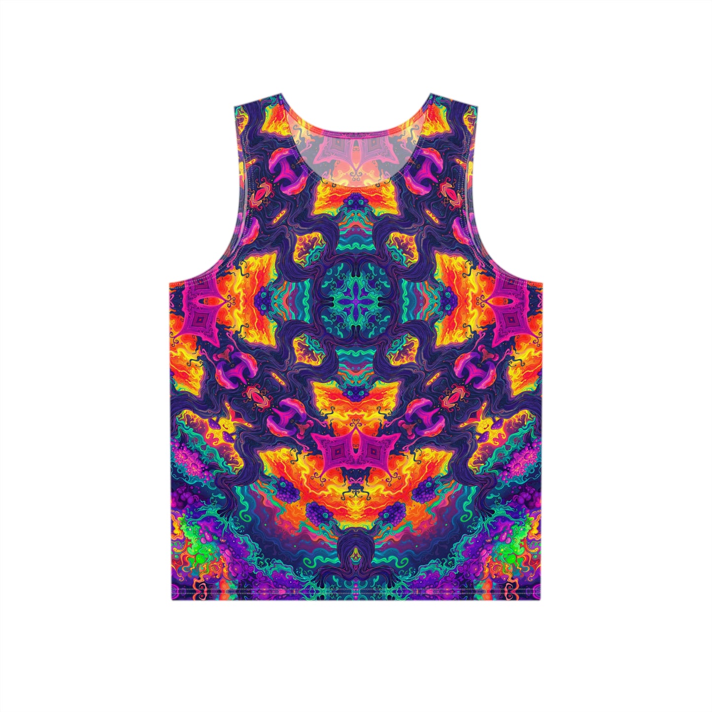 "Mush Tree So Color Mandala" MEN'S TANK TOP