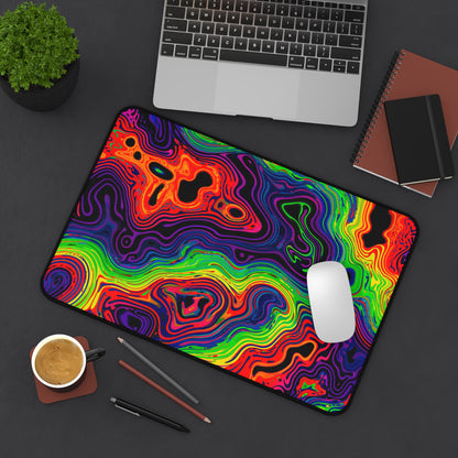 "Neon Spill" DESK MAT (12x18)(12x22)(15.5x31)