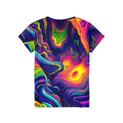 Back view of the Dimension 1111 sport tee, showing the full print pattern.