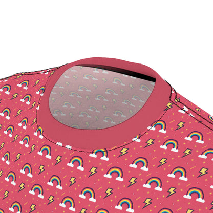 "Rainbows and Lightning Pink" PREMIUM TEE