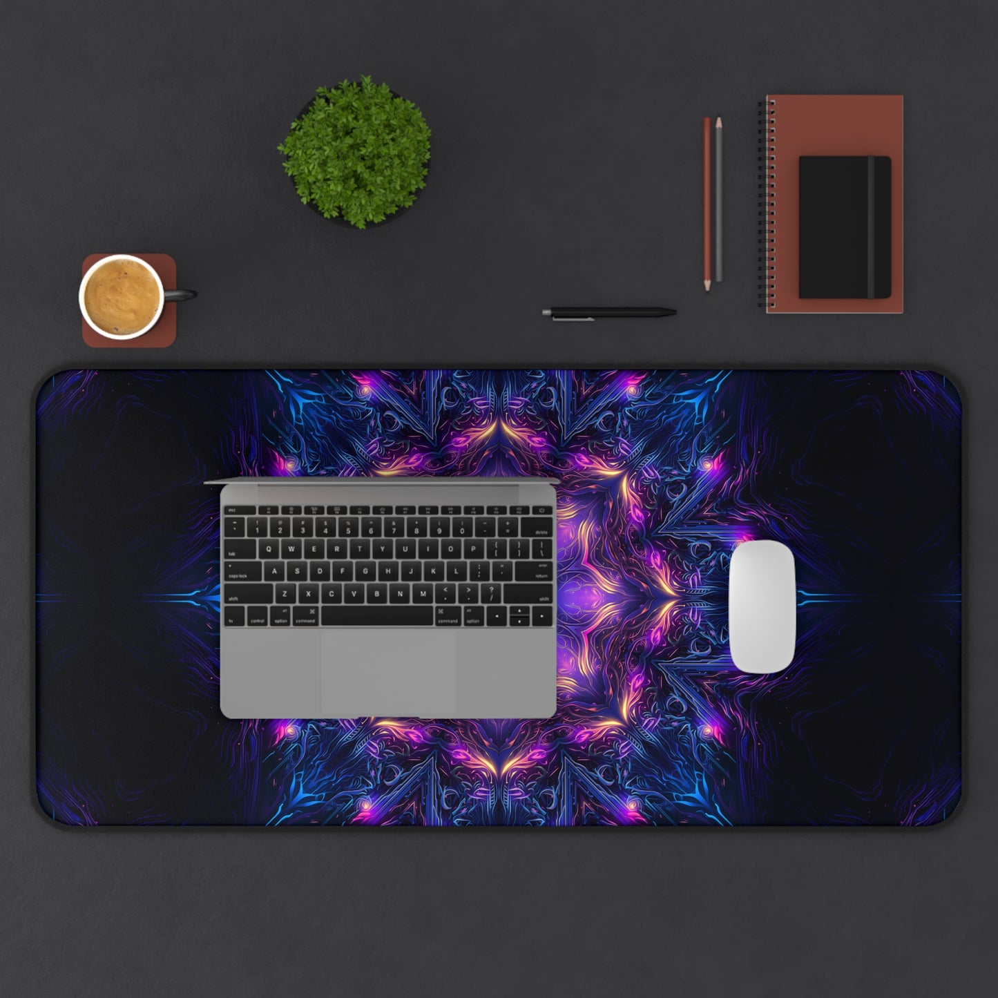 "Twilight Glow Mandala" DESK MAT (12x18)(12x22)(15.5x31)