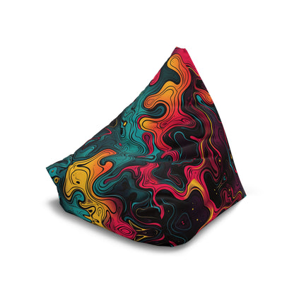 "Neon Oil" BEAN BAG CHAIR COVER