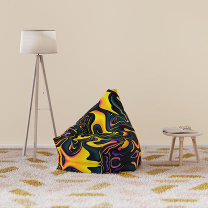 "Pink Plus Black Equals Yellow" BEAN BAG CHAIR COVER
