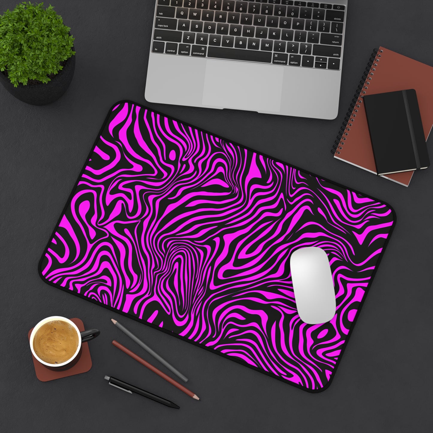 "Pink Zebra" DESK MAT (12x18)(12x22)(15.5x31)