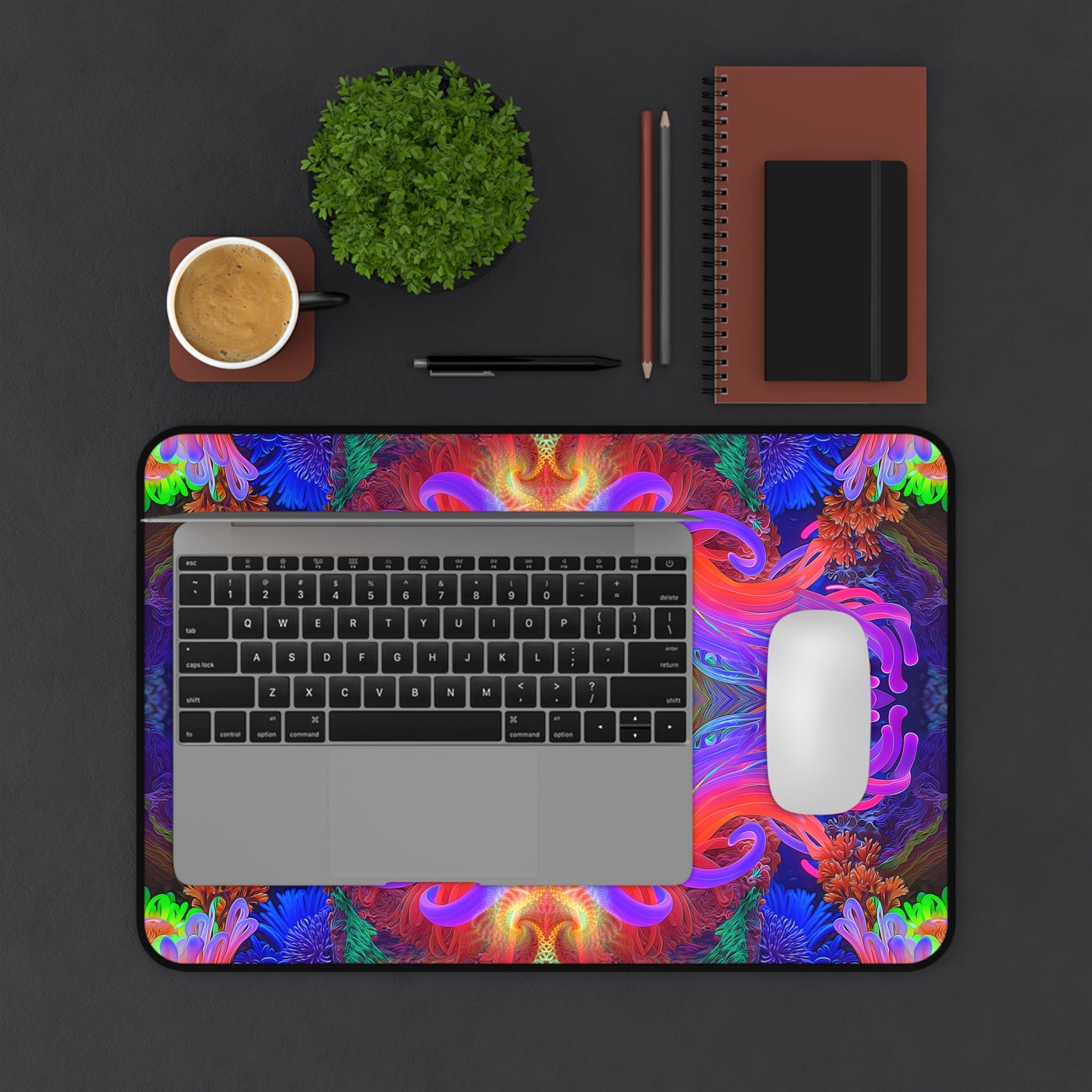 "Anemone" DESK MAT (12x18)(12x22)(15.5x31)