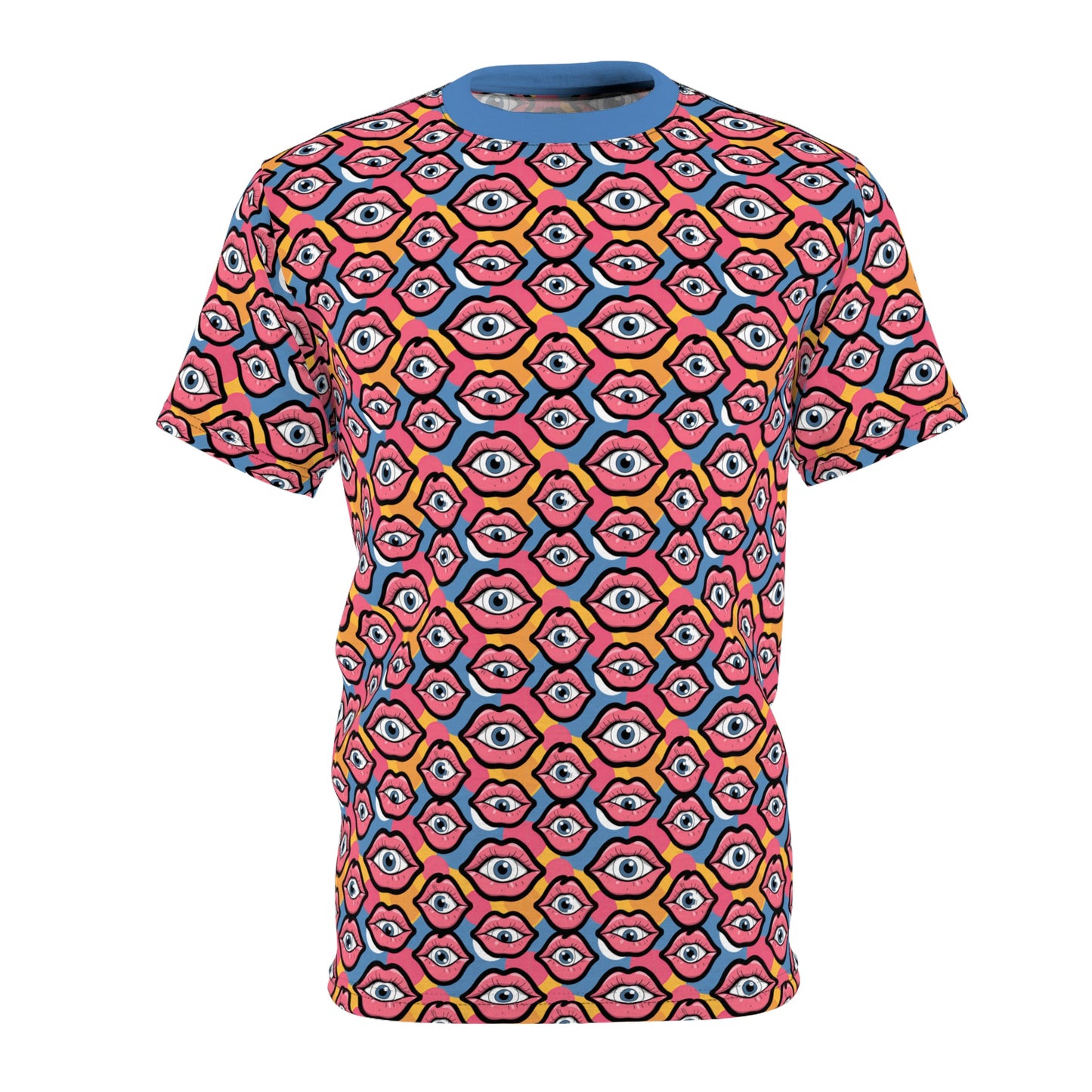 Eyeball Lips Pattern Premium Tee