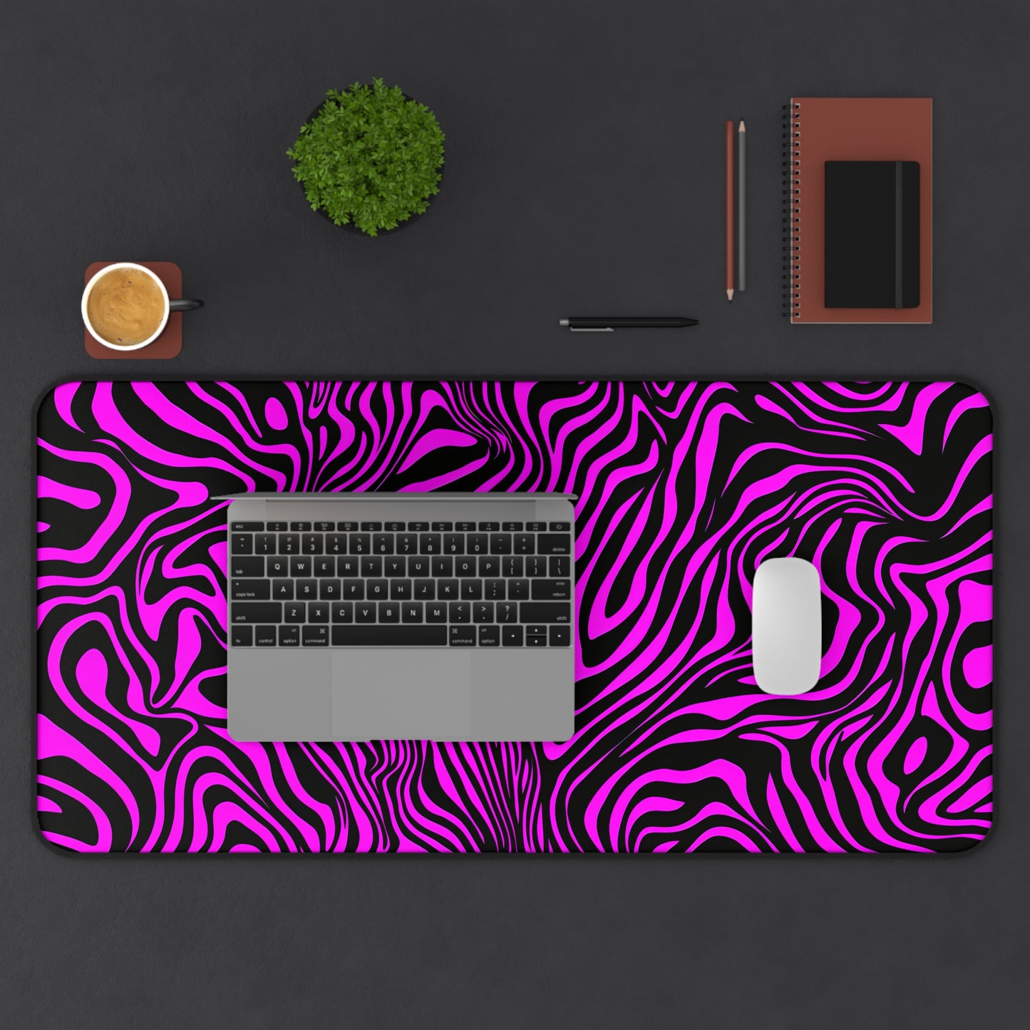 "Pink Zebra" DESK MAT (12x18)(12x22)(15.5x31)