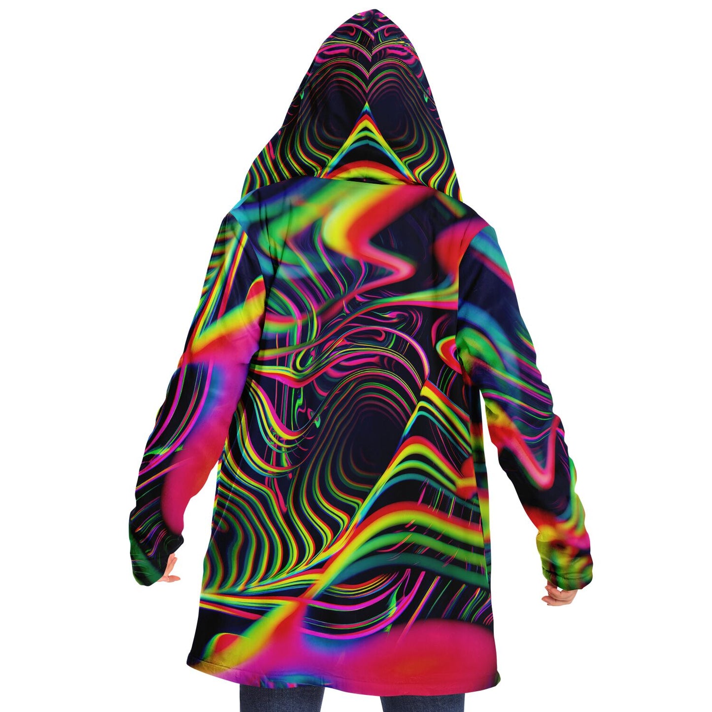 "Psychedelic Tracers" HOODED CLOAK