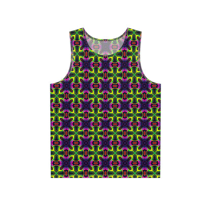 Flat lay of the 'Impermia' all-over-print men's tank top