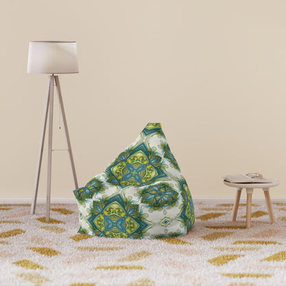 "Porcelain Bloom" BEAN BAG CHAIR COVER