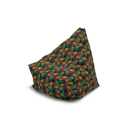 "Smiley Green Yellow Pattern" BEAN BAG CHAIR COVER