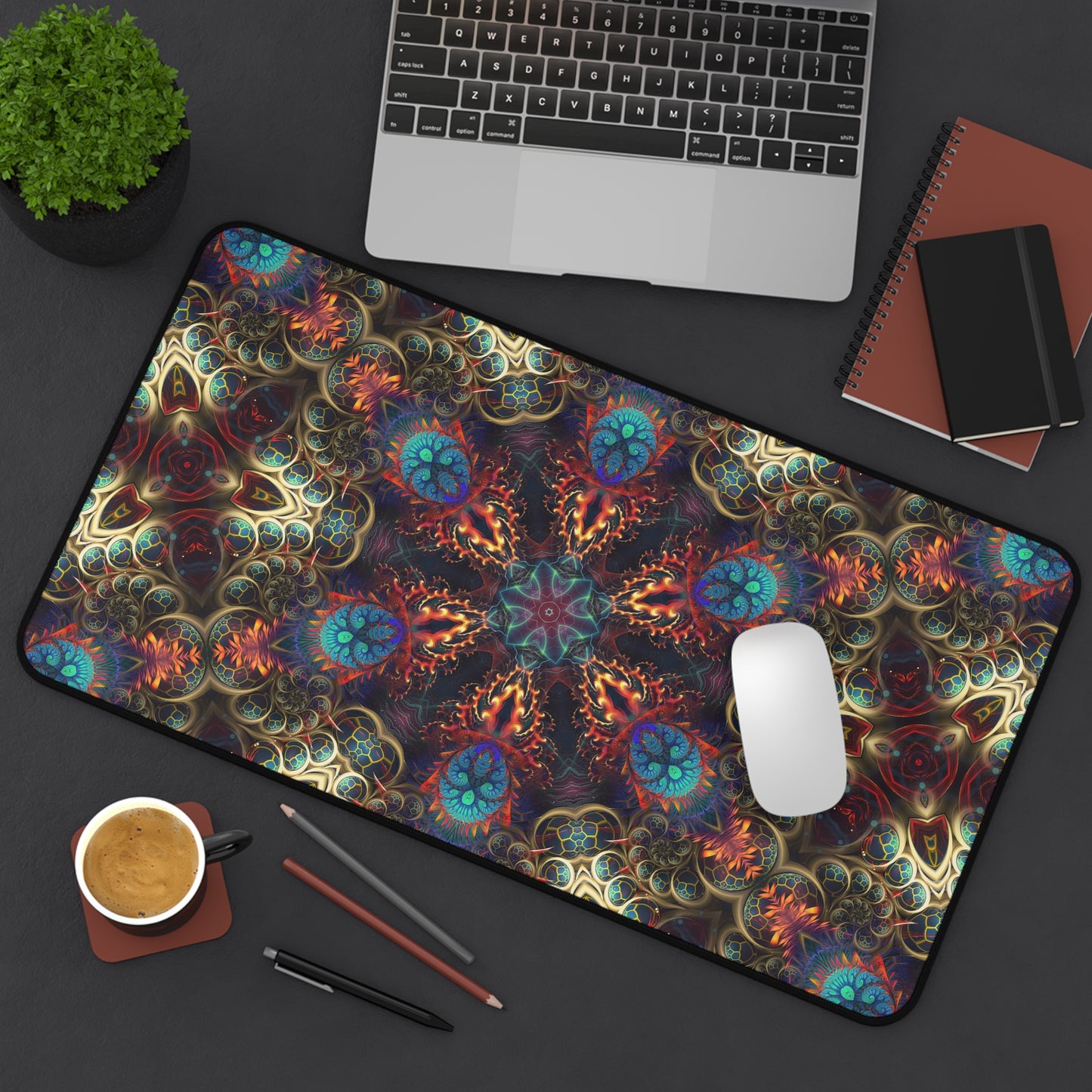 "Stimulous Mandala" DESK MAT (12x18)(12x22)(15.5x31)