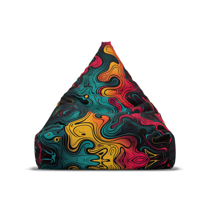 "Neon Oil" BEAN BAG CHAIR COVER