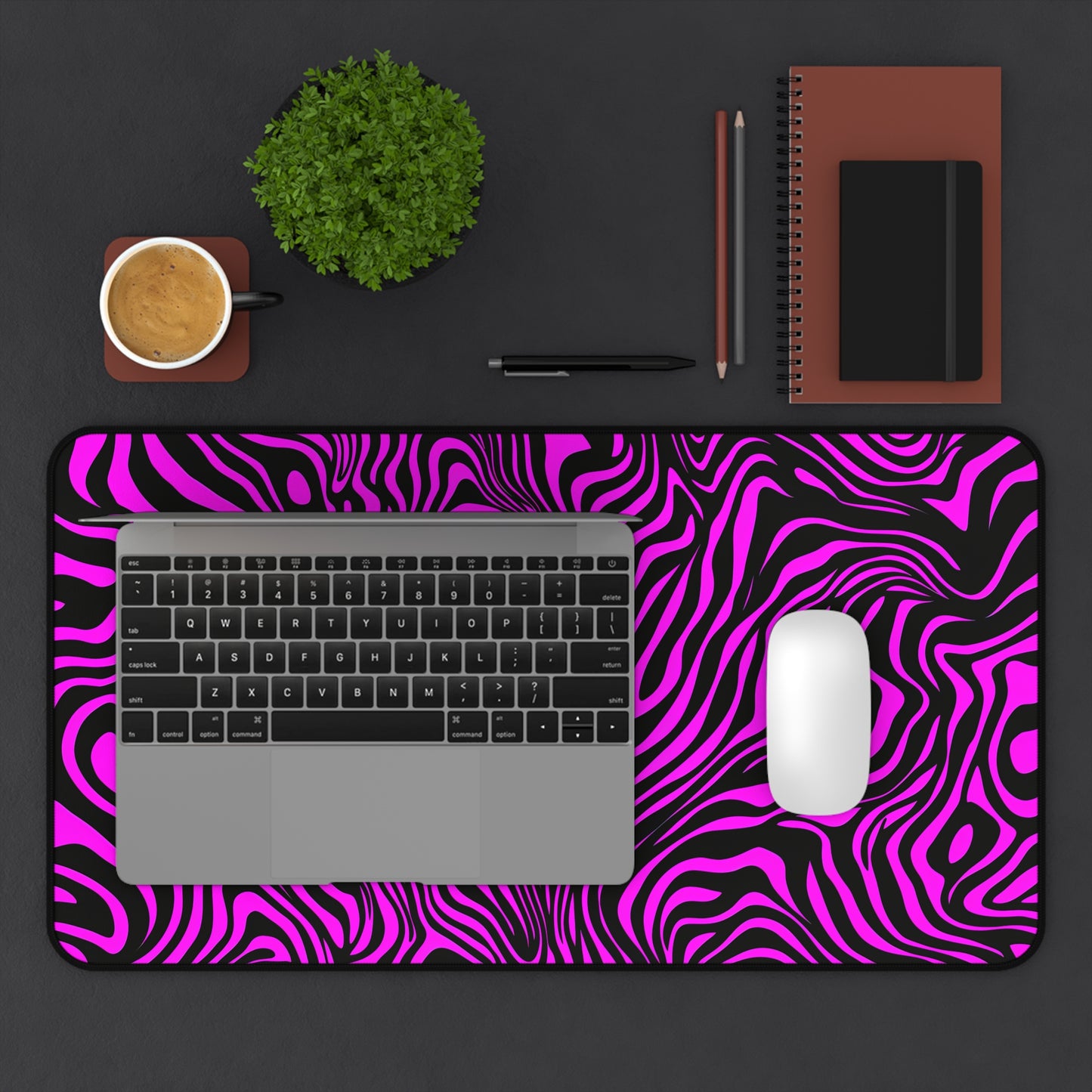 "Pink Zebra" DESK MAT (12x18)(12x22)(15.5x31)