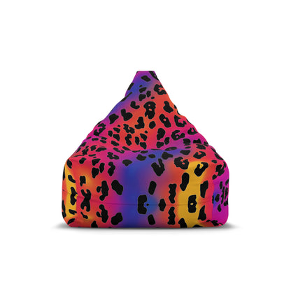 "Rainbow Leopard" BEAN BAG CHAIR COVER