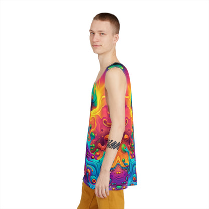 Overhead view of the 'Void Destroyer' men's tank top