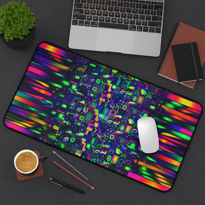 "Prismatic Distortion" DESK MAT (12x18)(12x22)(15.5x31)