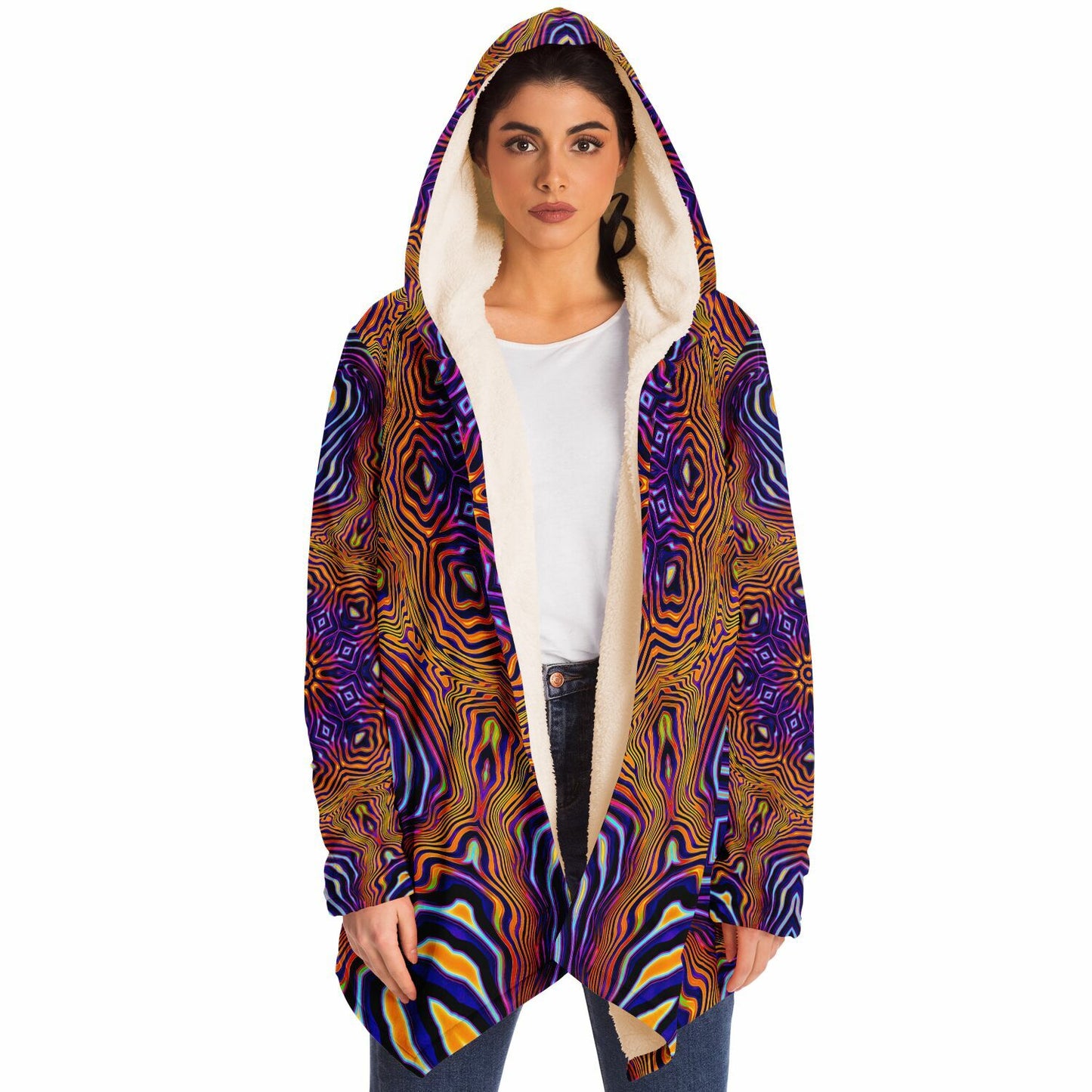 "King of the Festival Mandala" HOODED CLOAK