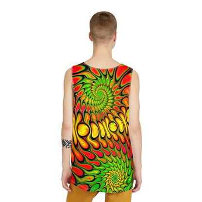 Flat lay of the Groove Time men's tank top.