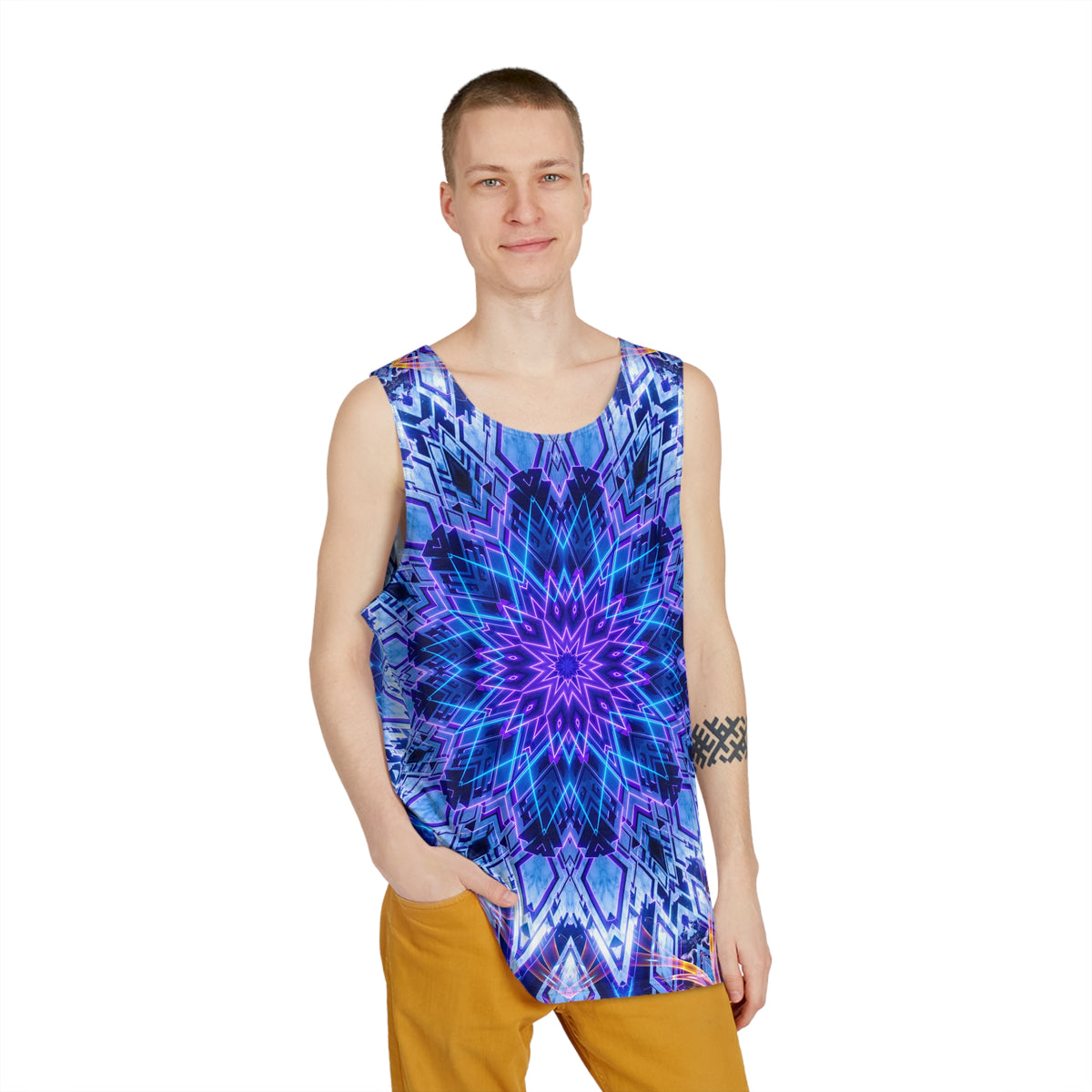 "Space Oasis Mandala" MEN'S TANK TOP