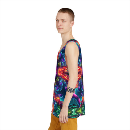 Side view of the Mycoria men's tank top on a model.
