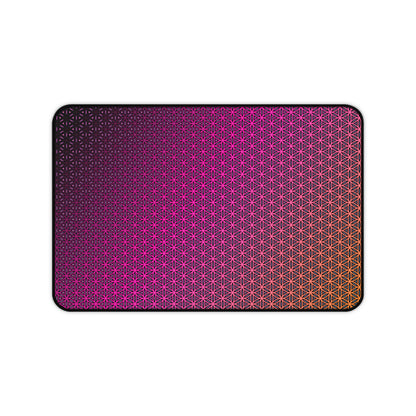 "Pink Flower of Life Pattern" DESK MAT (12x18)(12x22)(15.5x31)