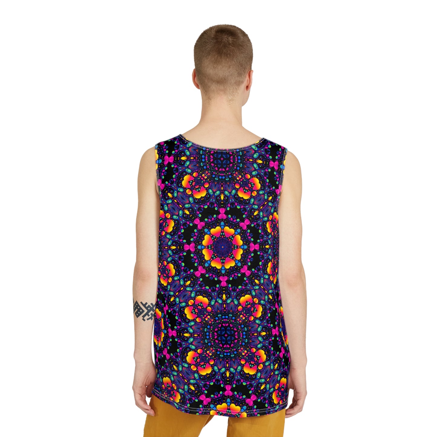 "Hearts Mandala Pattern" MEN'S TANK TOP