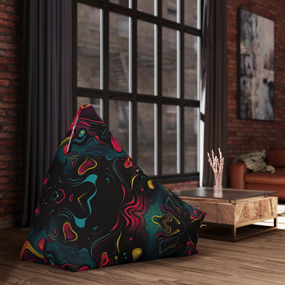 "Neon Oil" BEAN BAG CHAIR COVER