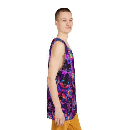 Nebulizer Core tank top folded, showing the psychedelic print pattern.