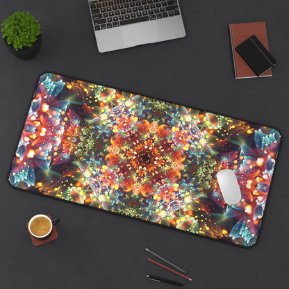 "Kaleidobloom" DESK MAT / MOUSE PAD (12x18)(12x22)(15.5x31)