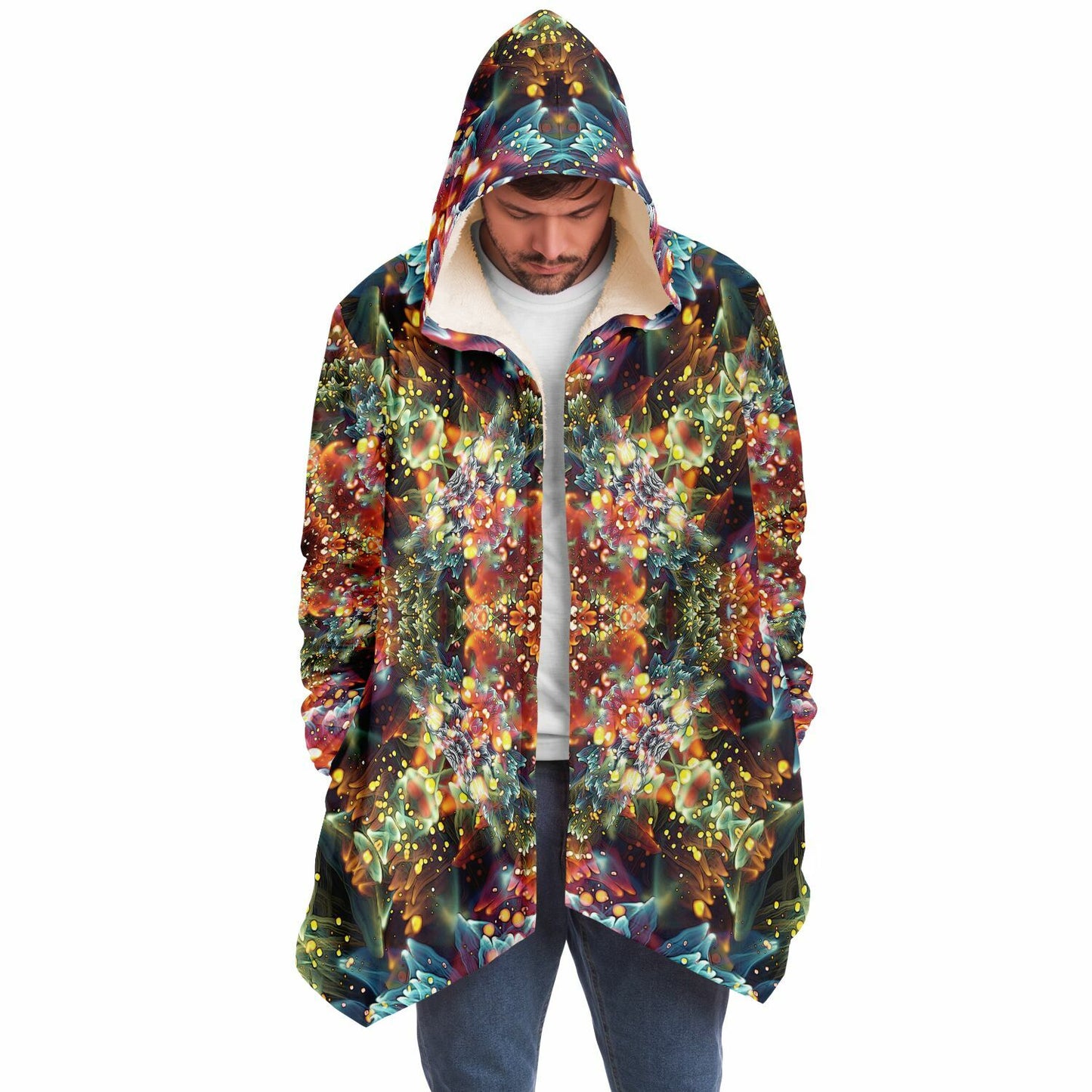 "Kaleidobloom" HOODED CLOAK