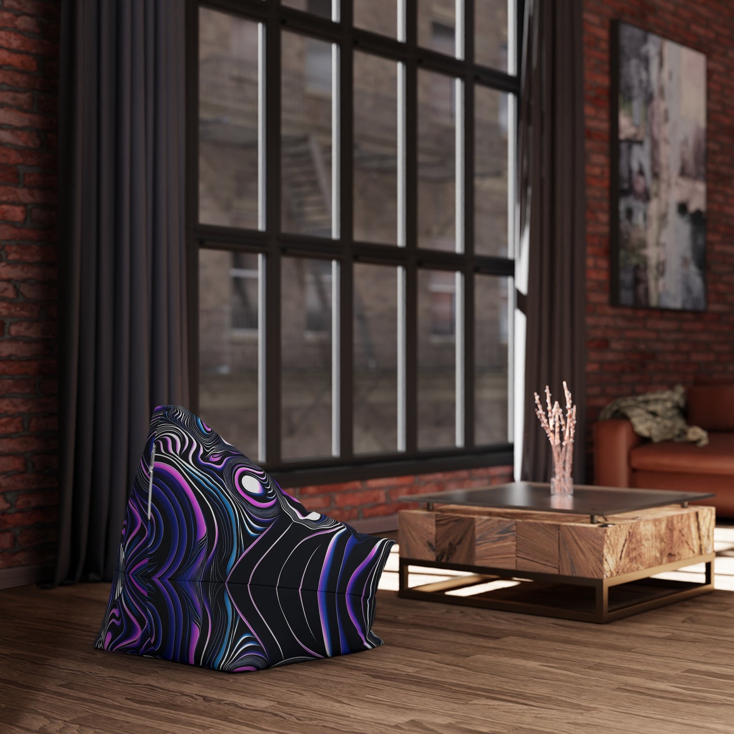 "Time Is An Illusion" BEAN BAG CHAIR COVER