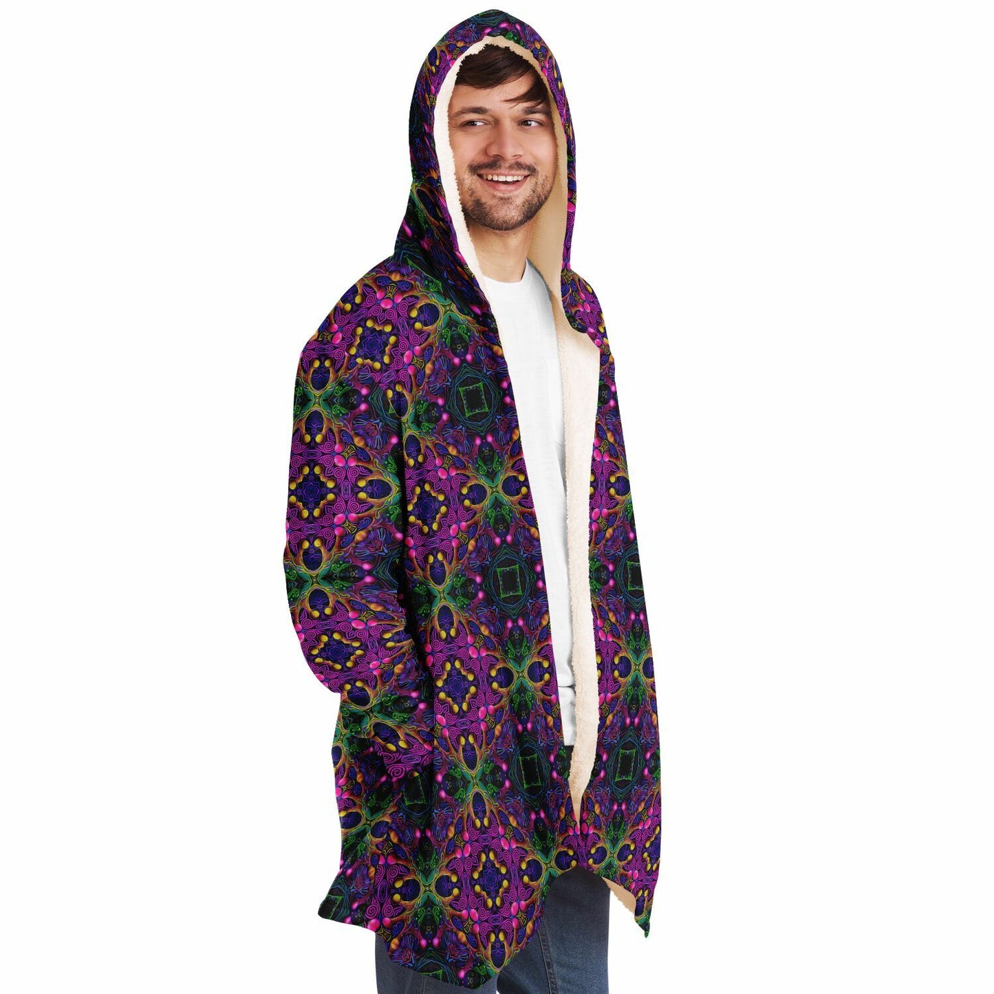 "Kiss Me Pattern" HOODED CLOAK