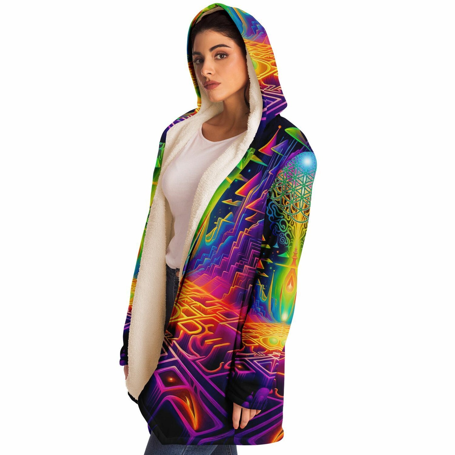 "Maze of Life" HOODED CLOAK