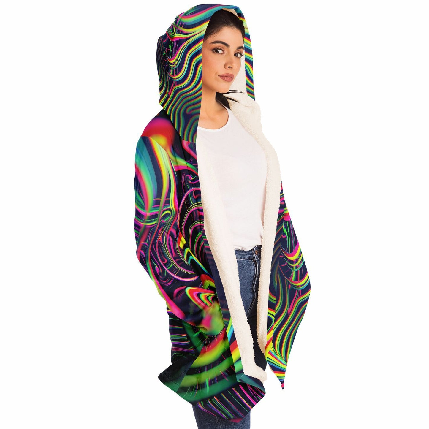 "Psychedelic Tracers" HOODED CLOAK