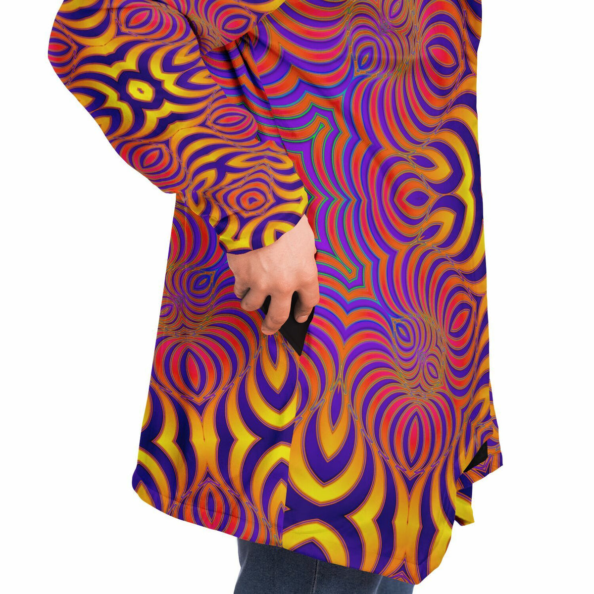 "Primordial Swirl" HOODED CLOAK