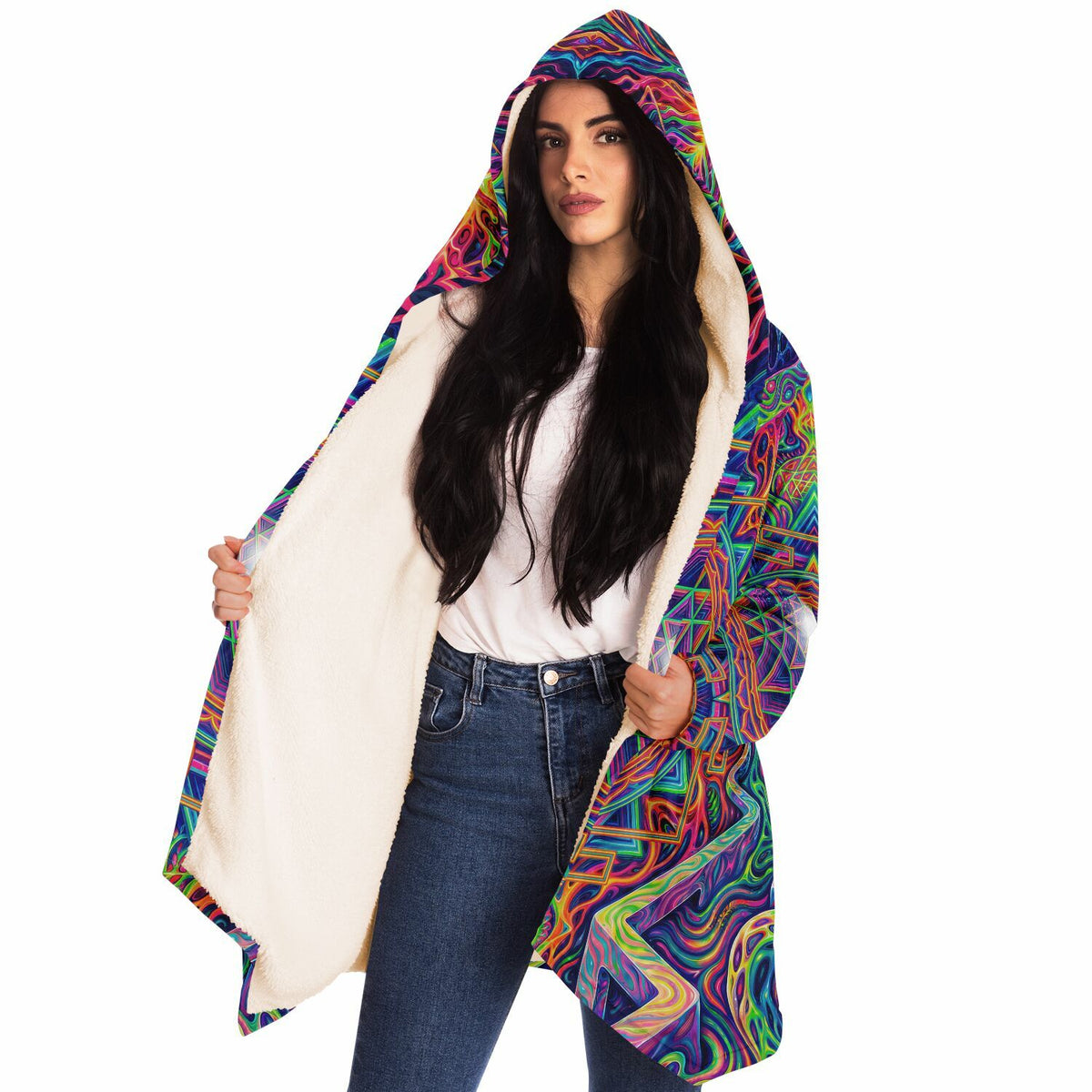 "Oh My Sri Yantra" HOODED CLOAK