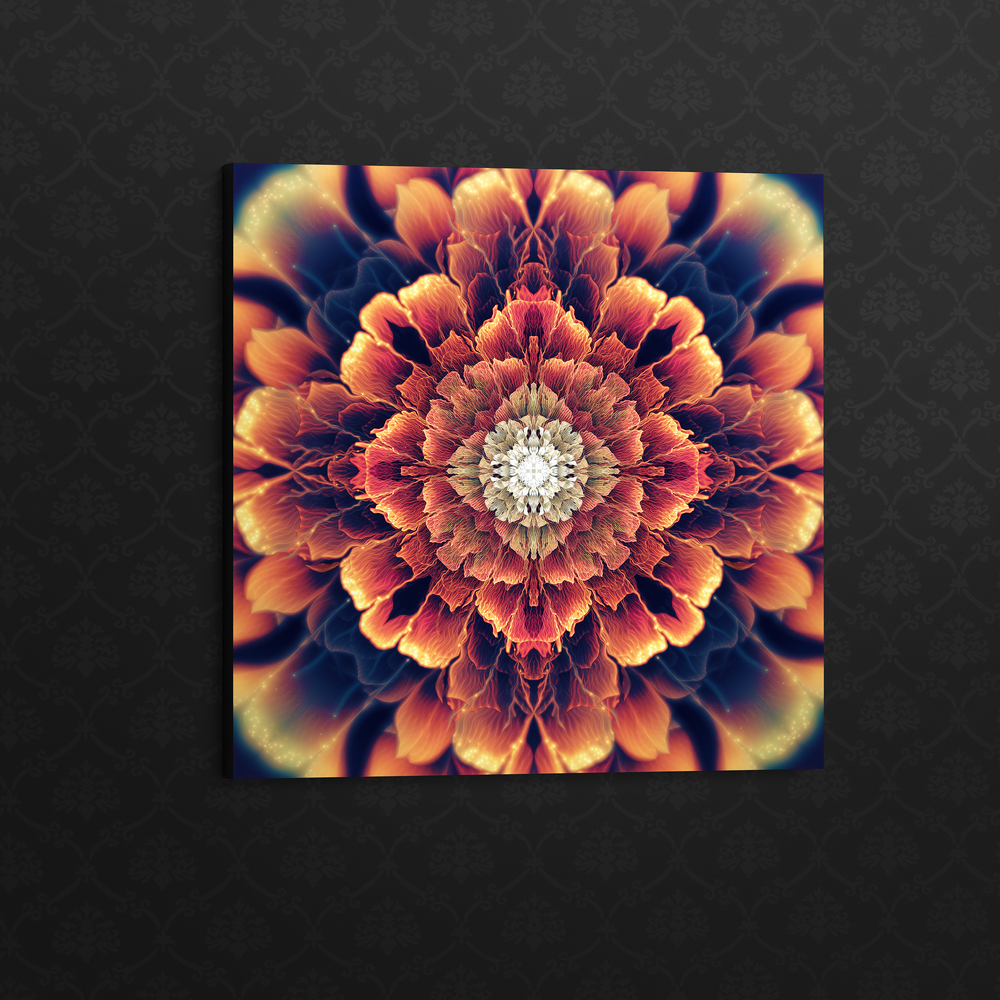 "Mandala Bloom" - Flower Mandala CANVAS